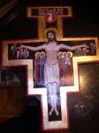 Nr.58. Krzyż Św. Franciszka-wym.44x35x2cm-złoto 24 karat